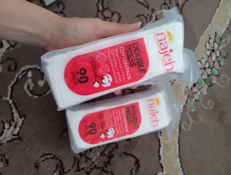 پد پاک کننده آرایش صورت ناژه مدل Double Press بسته 2 عددی