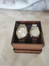 تجریه خرید ست ساعت مچی زنانه و مردانه اسکمی مدل  9098 کد 02