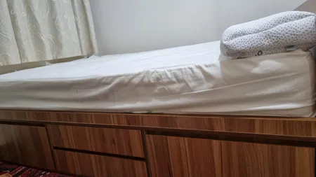 تخت خواب تک نفره مدل باکس دار شاهد سایز 90×200 سانتی متر