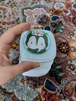 ظرف نگهدارنده وینتج طرح پنگوین مدل VNP035 مجموعه 4 عددی