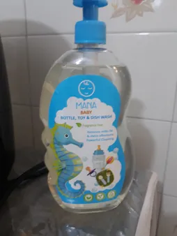 مایع شوینده و ضدعفونی کننده شیشه شیر مانا مدل پمپی حجم 750 میلی لیتر