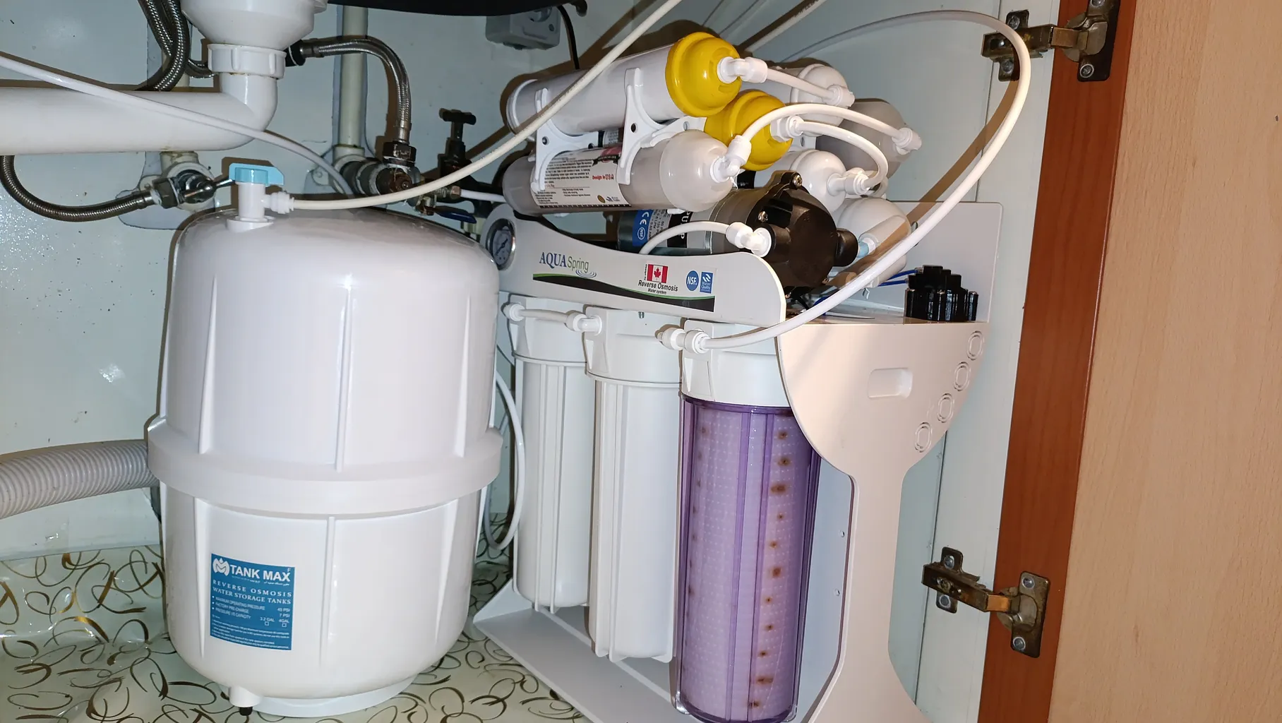 دستگاه تصفیه کننده آب آکوآ اسپرینگ مدل UF - SF4800 به همراه فیلتر مجموعه 4 عددی دستگاه تصفیه کننده آب آکوآ اسپرینگ مدل UF - SF4800 به همراه فیلتر مجموعه 4 عددی