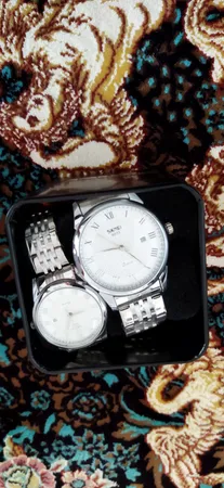 ست ساعت مچی عقربه ای زنانه و مردانه اسکمی مدل 9058S