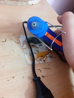 دستگاه چسب تفنگی 20 وات مدل Hotmelt FQ-E