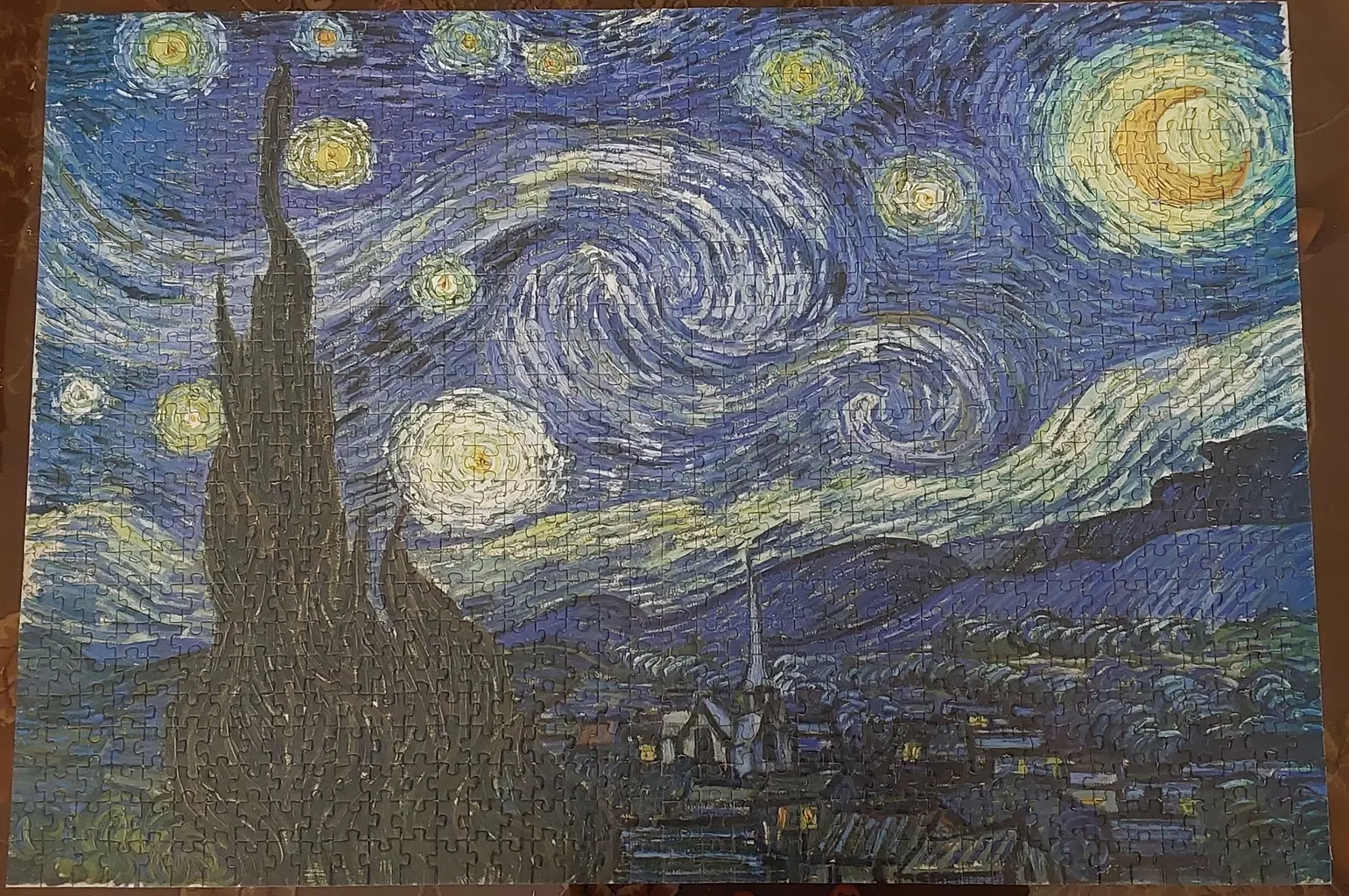 پازل 1000 تکه ریکوردی طرح شب پرستاره ونگوگ کد 340