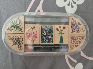 تجریه خرید مهر طرح حاشیه مدل Classic Wooden Stamp مجموعه 7 عددی