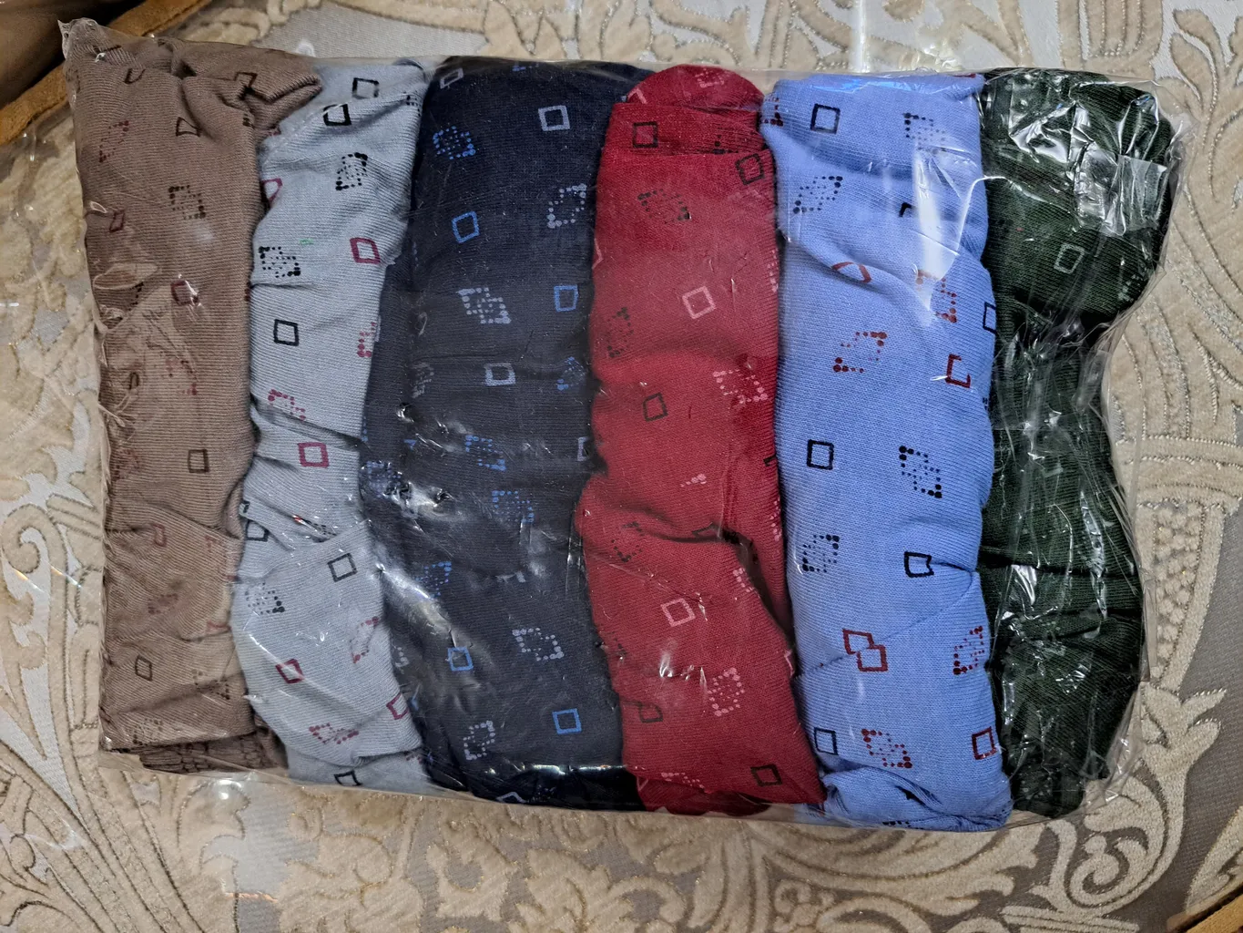 شورت مردانه چیندکا مدل نخی کد 510 مجموعه 6 عددی