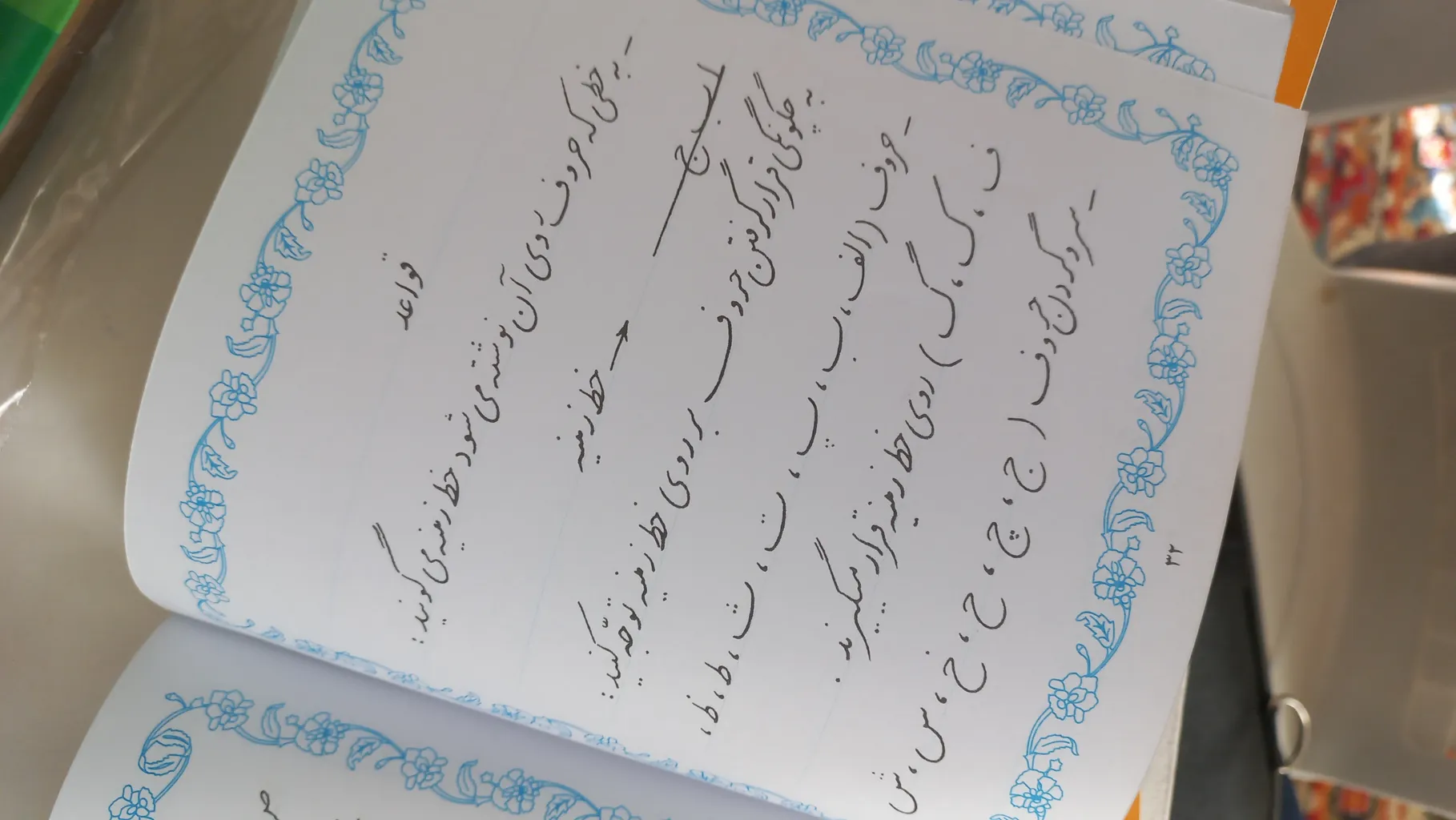 کتاب آموزش خط اثر سید مرتضی موسوی گرمارودی انتشارات دلیل ما 4 جلدی