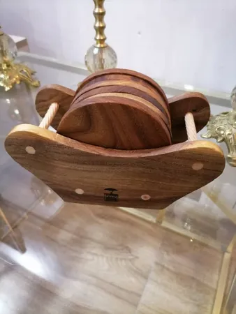 زیر لیوانی وودلندزون مدل کلاسیک مجموعه 6 عددی