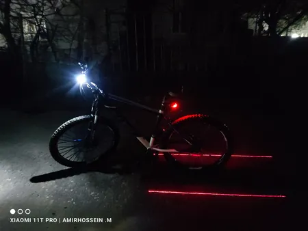 چراغ عقب دوچرخه کد 2202