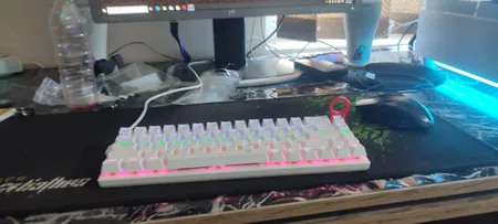 کیبورد مخصوص بازی تی-دگر مدل VIATOR T-TGK325، مکانیکال سوییچ قرمز، Tenkeyless، نورپردازی RGB