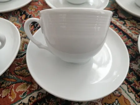 ست فنجان و نعلبکی 12 پارچه تقدیس مدل هتلی