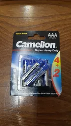 باتری نیم قلمی کملیون مدل Super Heavy Duty بسته 6 عددی