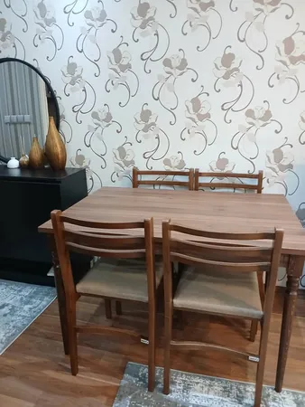 میز و صندلی ناهار خوری 4 نفره گنجینه مدل لوتوس