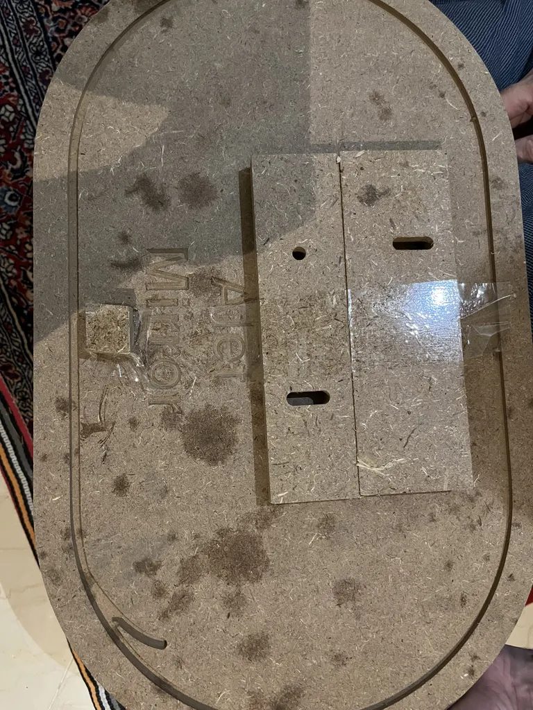 آینه سرویس بهداشتی الف طرح سرو کد SA-50-30