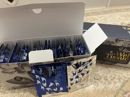 دستمال مرطوب ویهان مدل آنتی باکتریال مجموعه 2 عددی