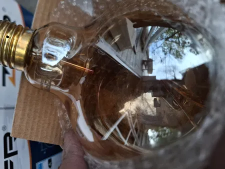 لامپ ادیسونی 40 وات مدل تنگستنی G125-S پایه E27 بسته 10 عددی