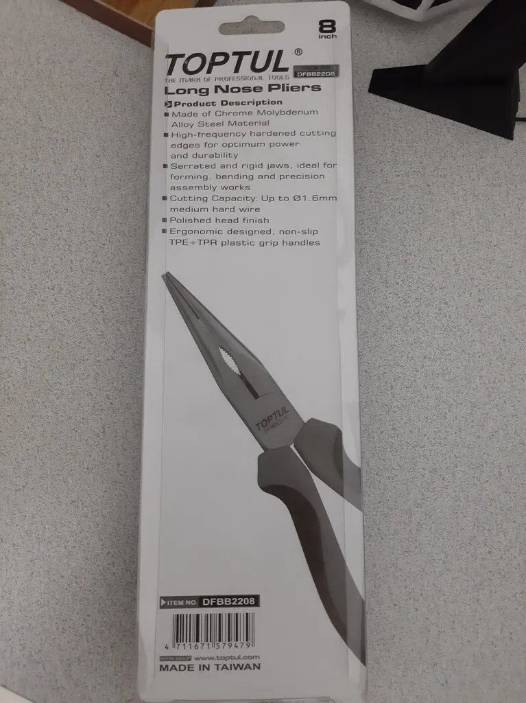 انبر دم باریک تاپ تول مدل DFBB2208 سایز 203 میلی متر