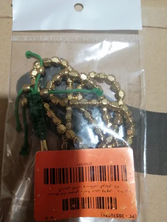 تسبیح مدل مسی تراشه شش وجهی