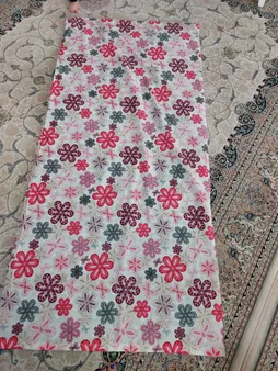 ملحفه تشک مهمان سندس مدل توسکا کد ّF866 یکنفره سایز 195x90 سانتی متر