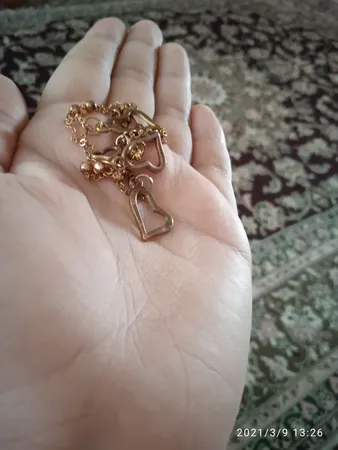 پابند زنانه مدل قلب کد HN1644