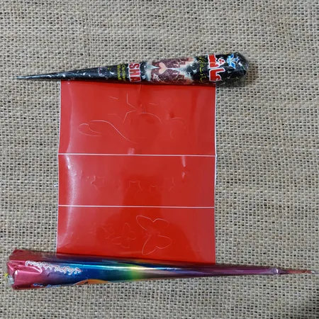 حنا طراحی و شابلون تتوی موقت مدل NA063 مجموعه 3 عددی