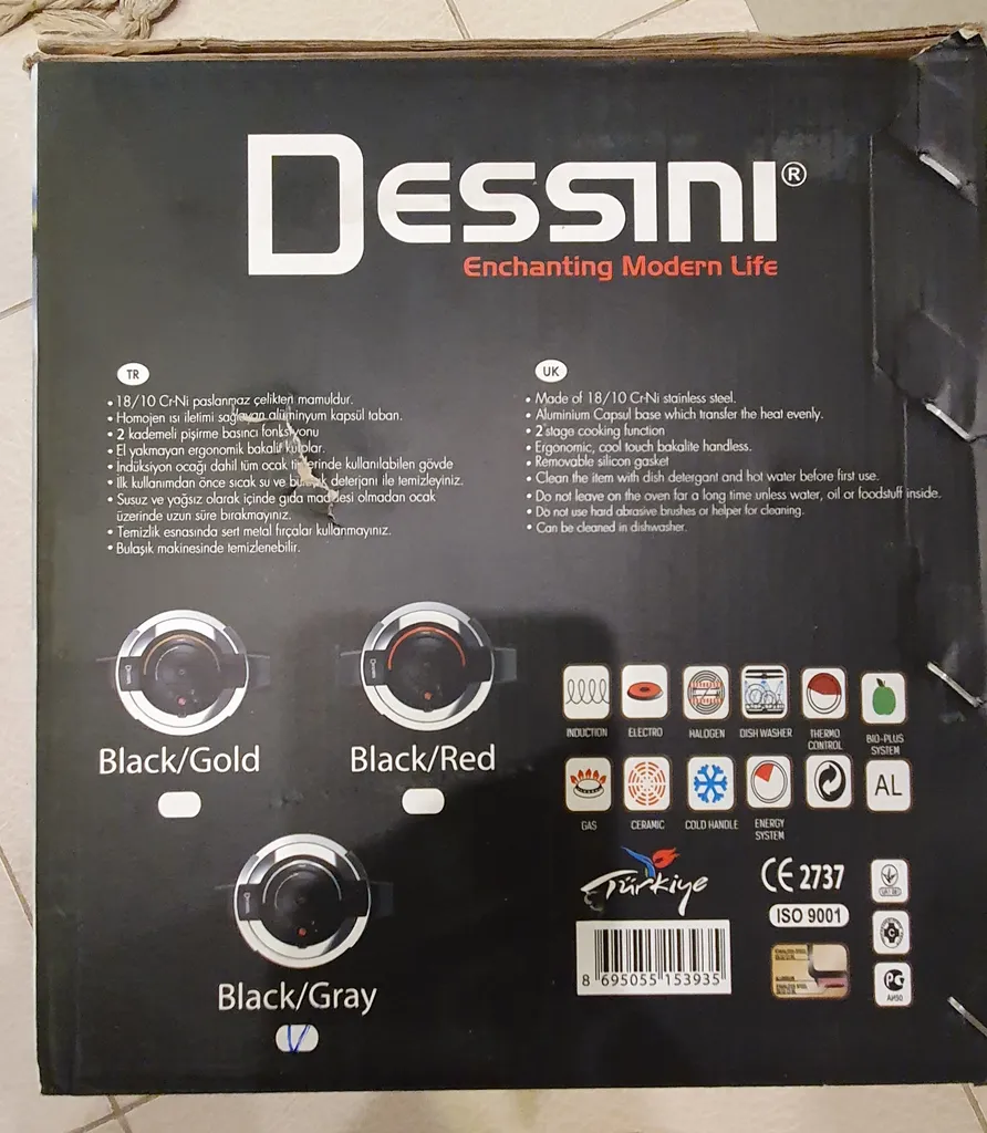 زودپز دسینی مدل 153935B گنجایش 6.5 لیتر