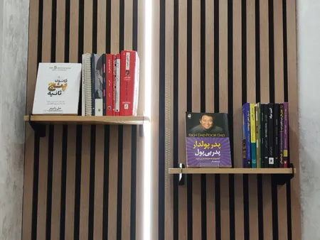 شلف دیواری دینیال مدل شیار دار DN 40x15