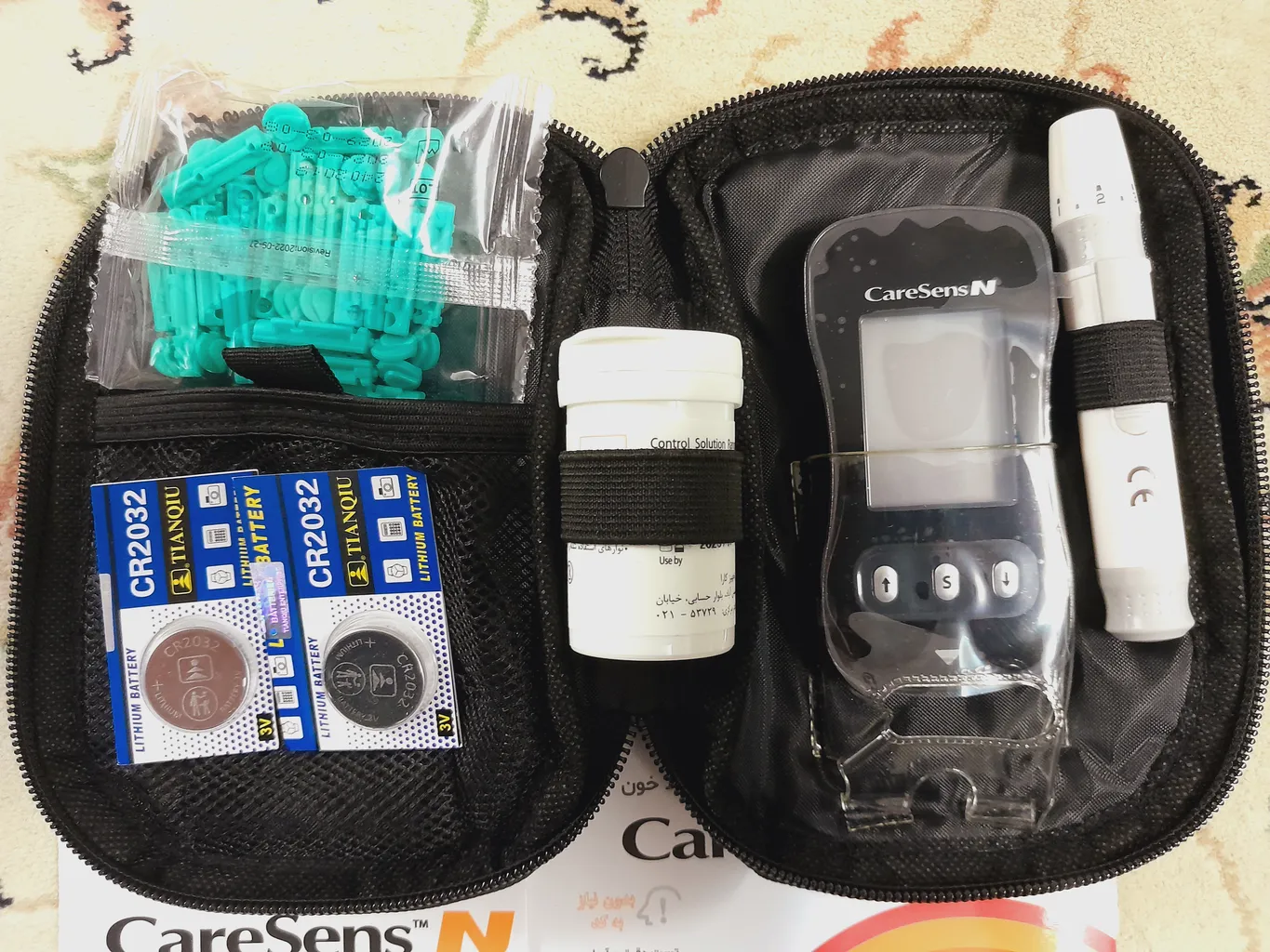 دستگاه تست قند خون کرسنس مدل IS643212-R به همراه قلم لانست زن