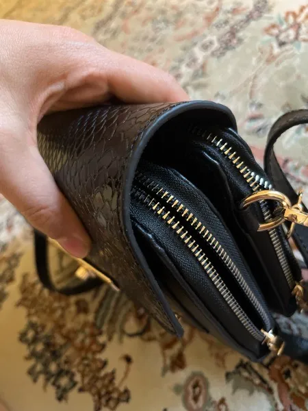 کیف رودوشی زنانه چرم یلسان مدل لیندا کد MRV-106-msk