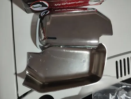 فلاپ آینه بغل خودرو طرح کروم مناسب برای پراید بسته 2 عددی