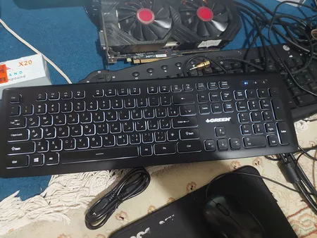 کیبورد گرین مدل GK304، سوییچ ممبران، Full Size، نورپردازی تک رنگ