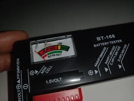 تستر باتری مدل BT-168 کد RT