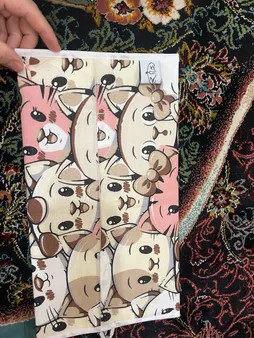 کاور دستمال کاغذی کودک  مدل گربه ملوس کد 342