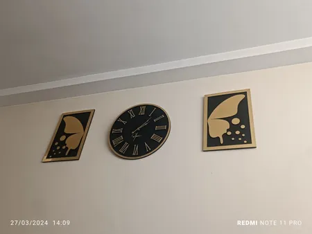 ساعت دیواری اِلِنسی مدل Carolyn به همراه آینه