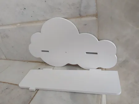 شلف دیواری اتاق کودک مدل ابر کد 2