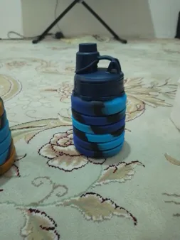 قمقمه مدل سیلیکونی تاشو گنجایش 0.5 لیتر