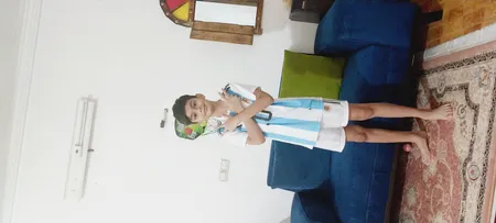 ست پیراهن و شورت ورزشی پسرانه طرح آرژانتین مدل مسی 2023