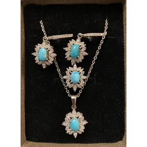 تجریه خرید نیم ست نقره زنانه کد AV014