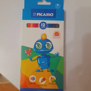تجریه خرید مداد رنگی 12 رنگ پیکاسو طرح ربات مدل GOL-12-C