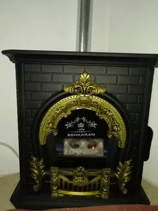 تجریه خرید بخاری گازی بهکاران مدل شومینه گارد دار طرح پرنس کد T-28000