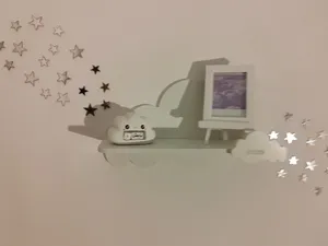 تجریه خرید شلف دیواری اتاق کودک مدل ابر دوقلو