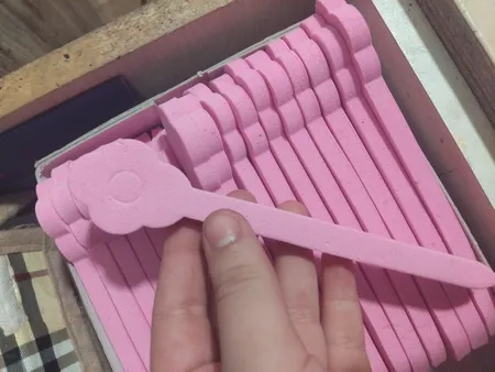 بیگودی مو مدل فومی بسته 100 عددی