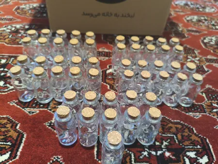 بطری دکوری مدل شیشه گیفت بسته 50 عددی