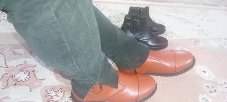 نیم بوت مردانه مدل Spain کد arya رنگ مشکی