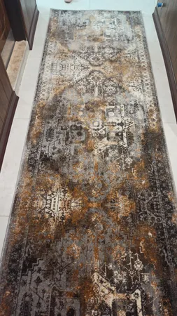 فرش ماشینی ساوین کد 4116 زمینه نقره ای