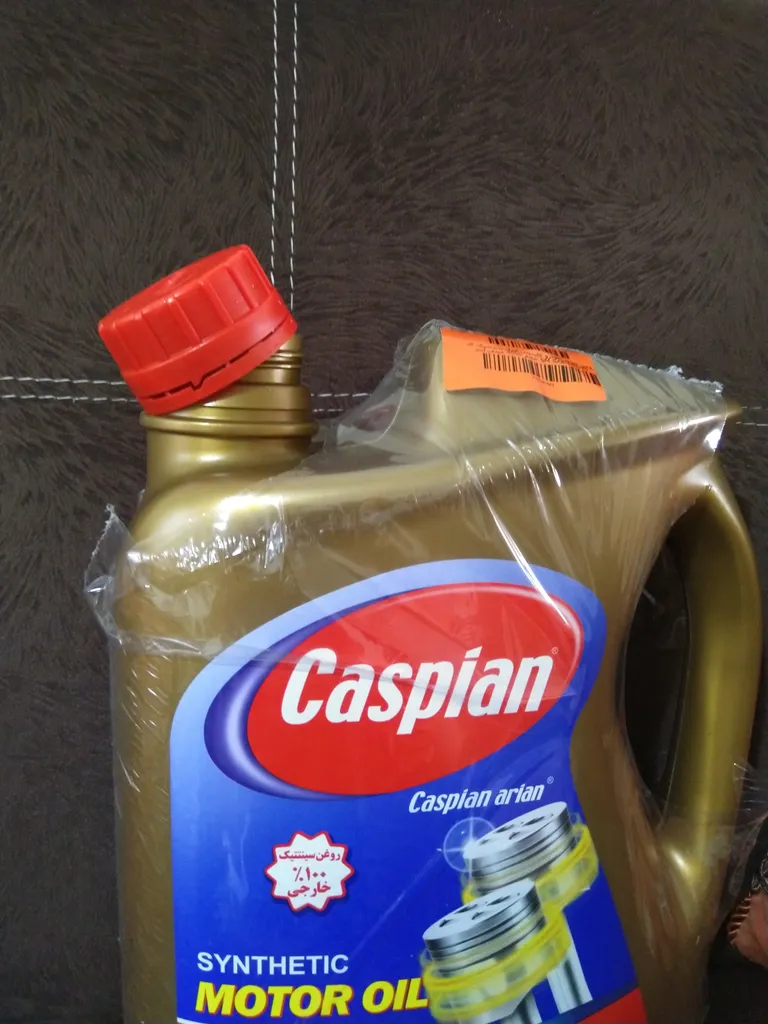 روغن موتور خودرو کاسپین مدل سینتتیک کد SM SAE 10W40 حجم 4000 میلی لیتر