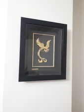 تجریه خرید تابلو طلا کوب طرح سیمرغ مدل F145