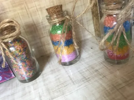 شن تزیینی مدل sh26 وزن 200 گرم بسته 6 عددی