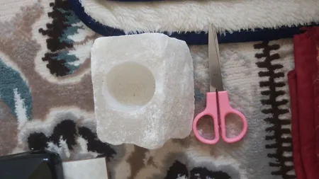 جا شمعی سنگ نمک مدل MT402